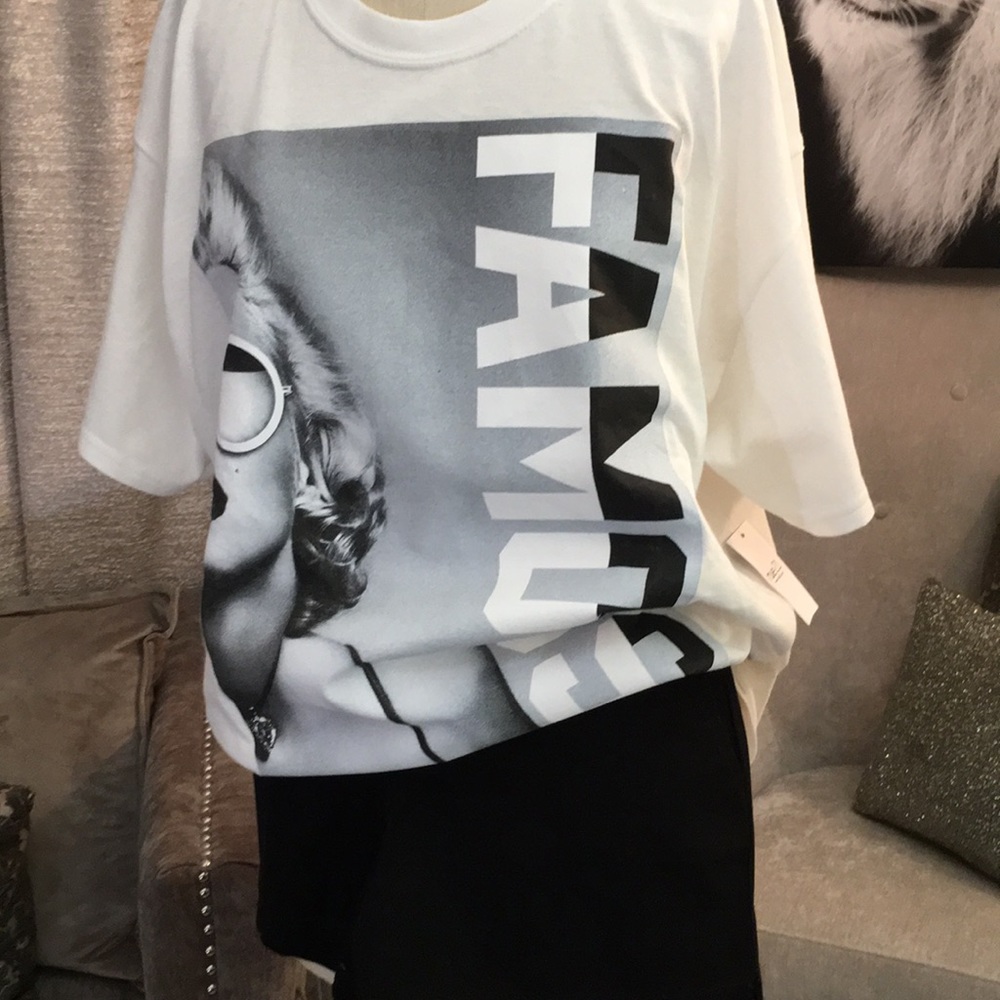 Black and White Marilyn Monroe Tee - Picture 4 of 8